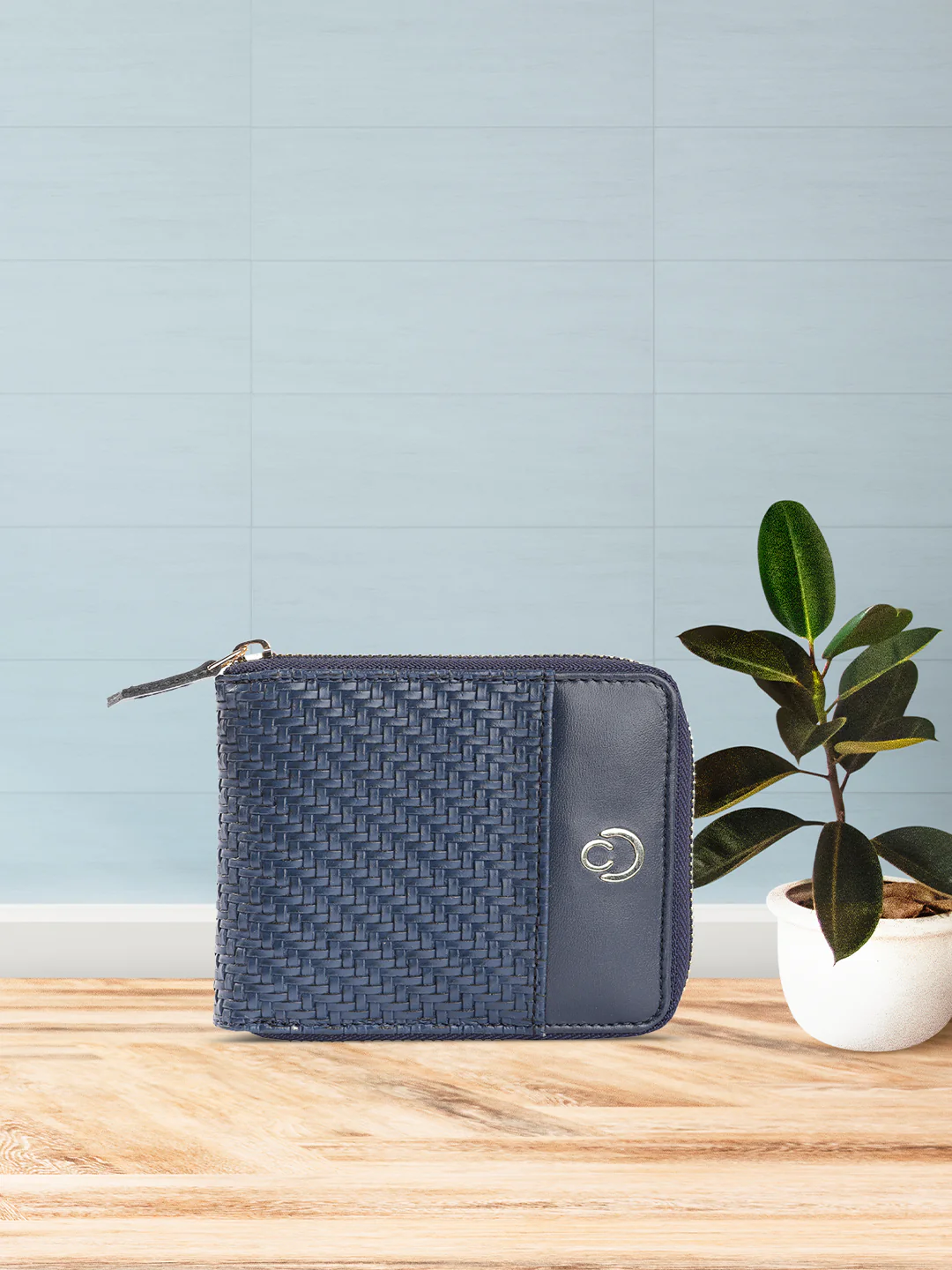 Caprese Emma Small Navy Zip Around Wallet - Image 14