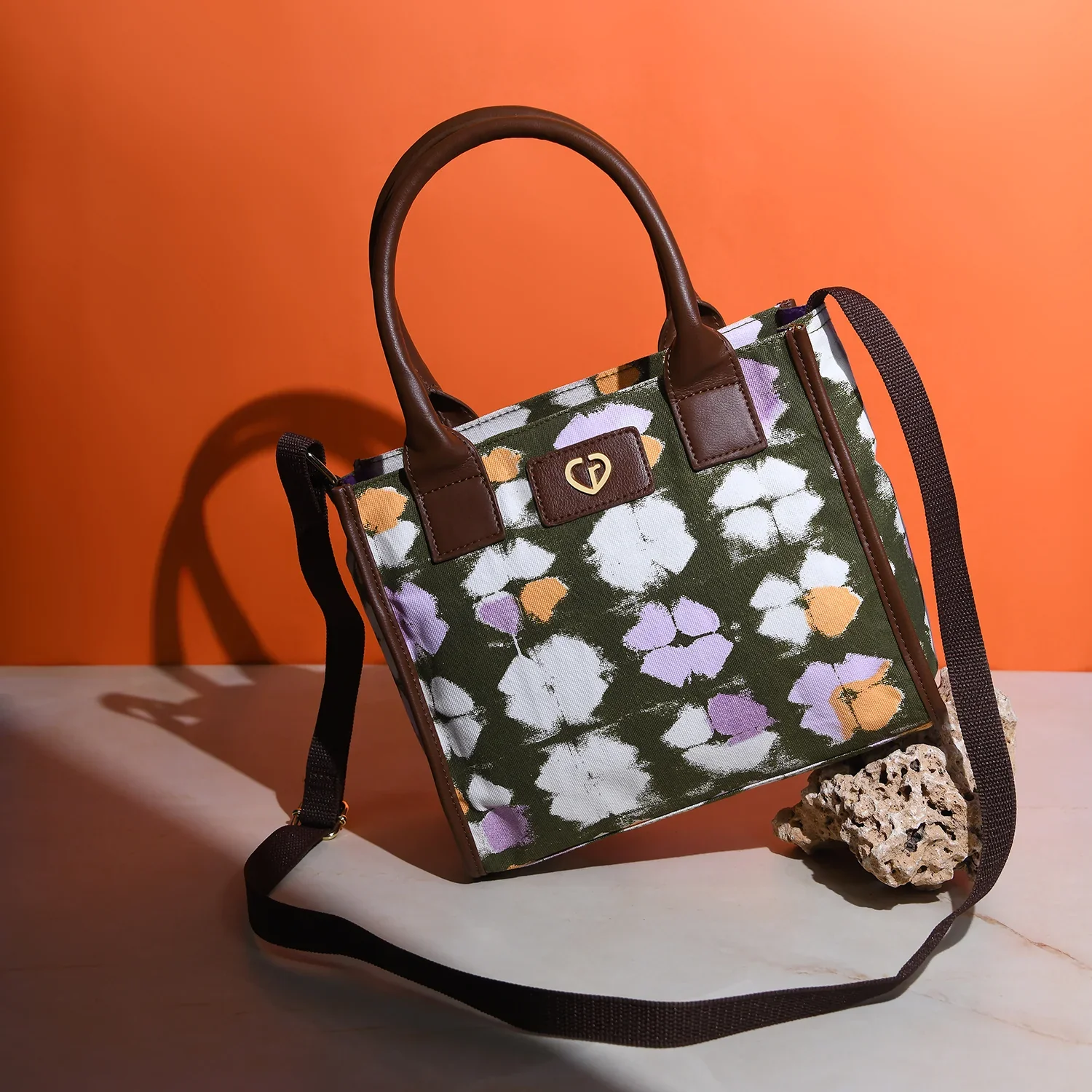 Caprese Enora Small Olive Tote Bag - Image 2