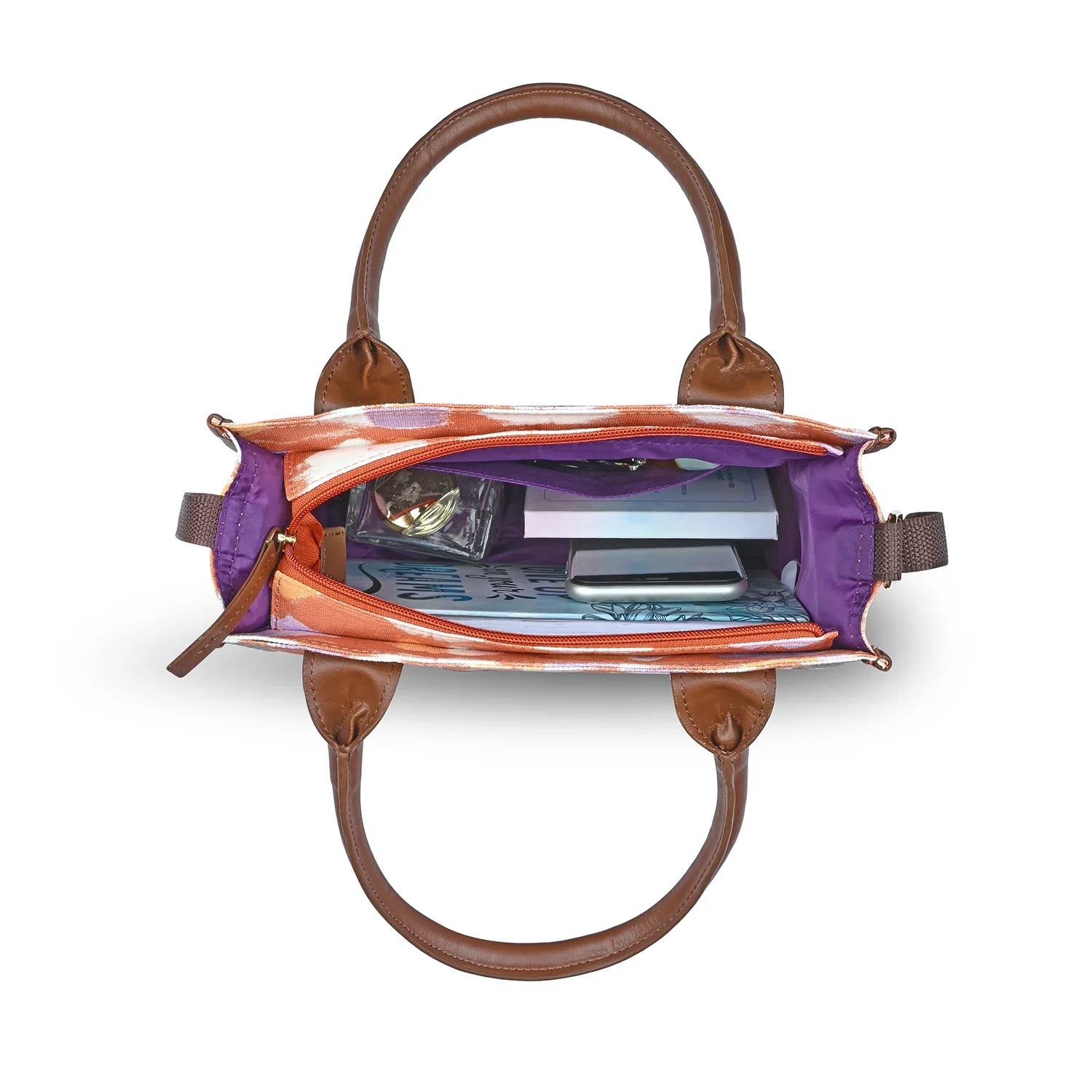 Caprese Enora Small Rust Tote Bag - Image 6