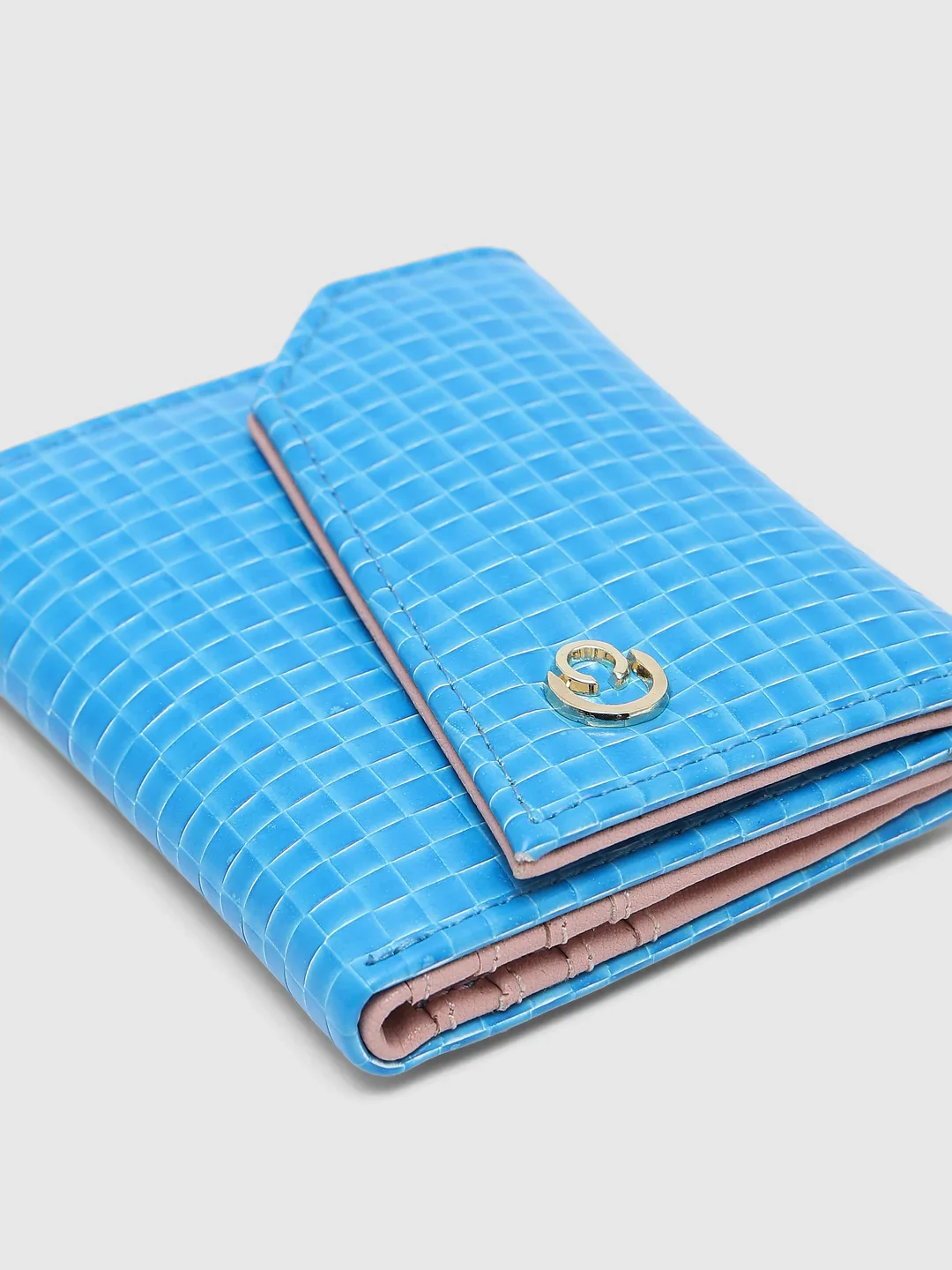 Caprese Ernesa Small Aqua Wallet - Image 13