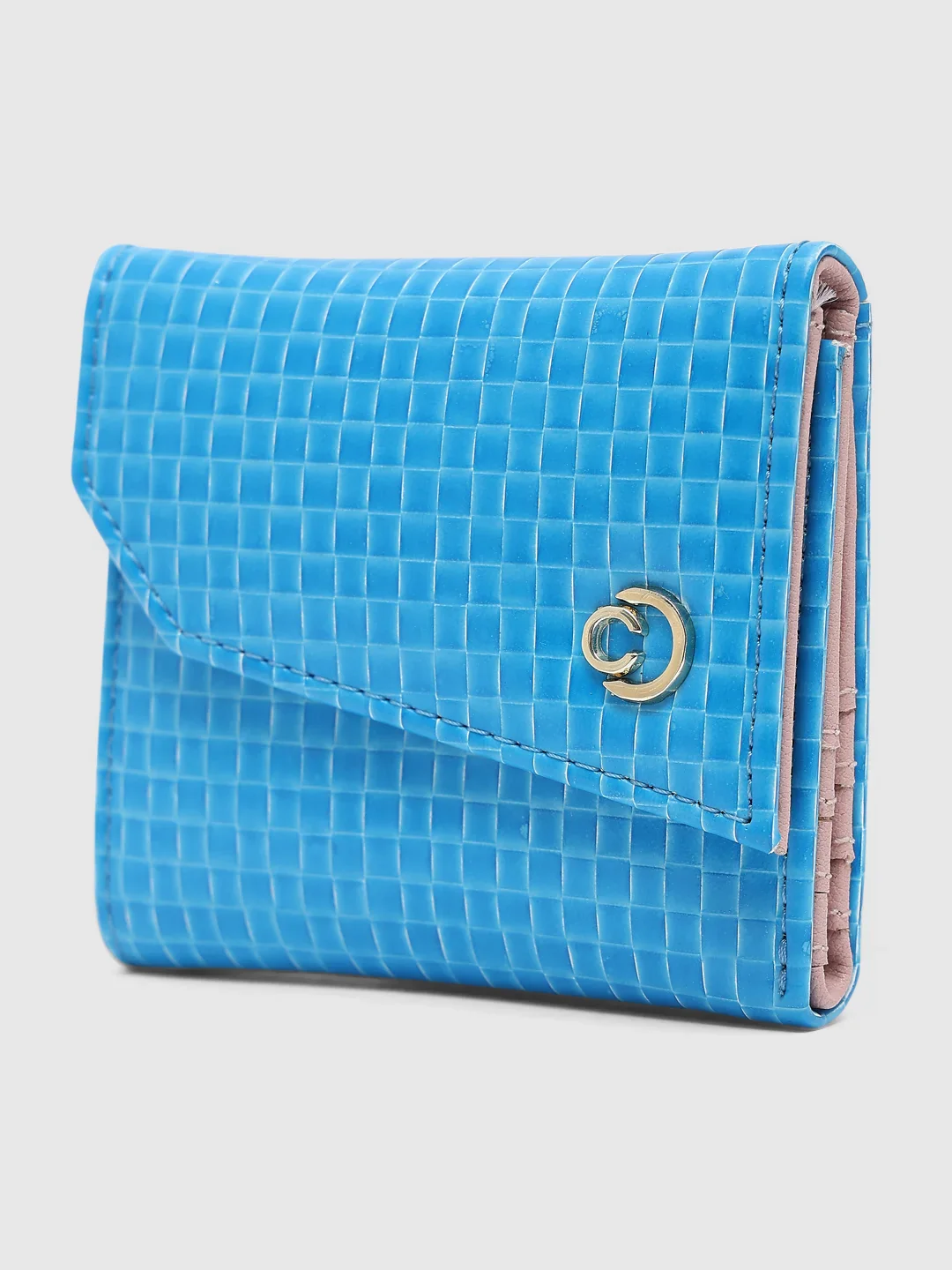 Caprese Ernesa Small Aqua Wallet - Image 7