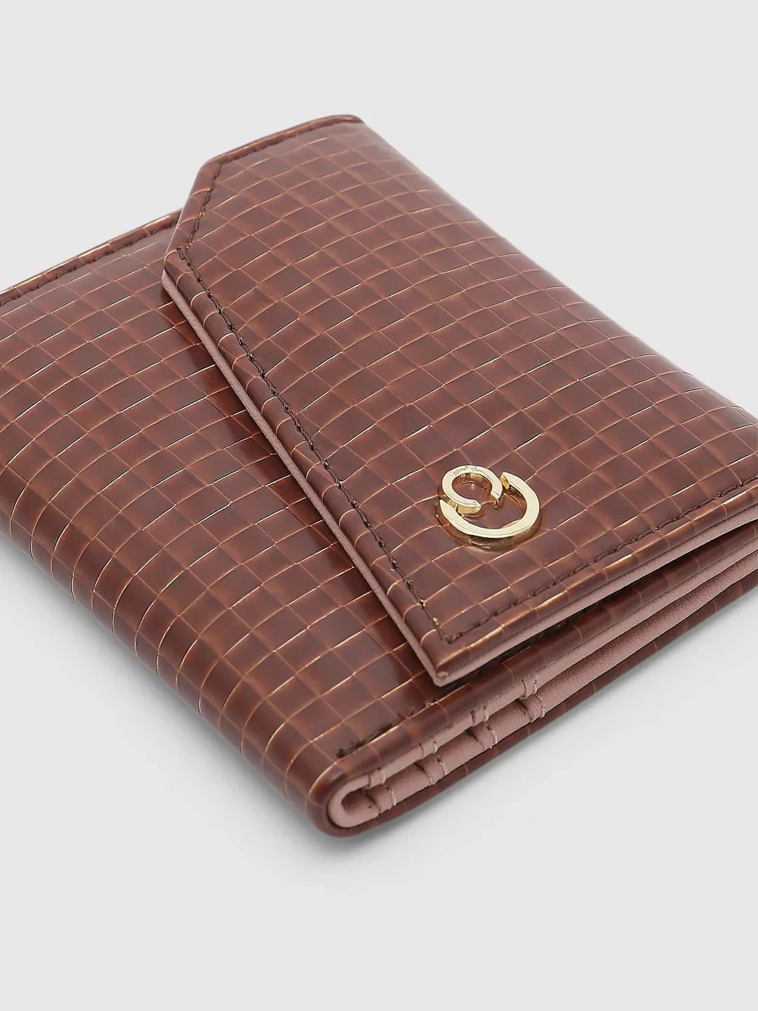 Caprese Ernesa Small Brown Wallet - Image 13
