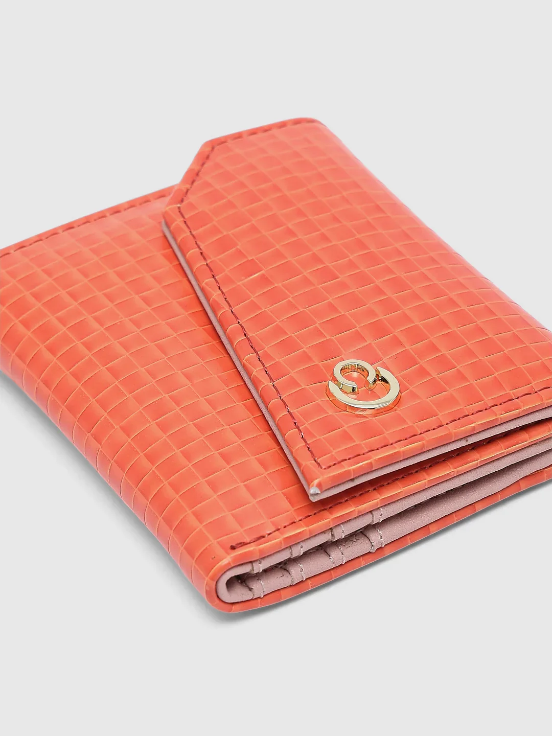 Caprese Ernesa Small Orange Wallet - Image 13