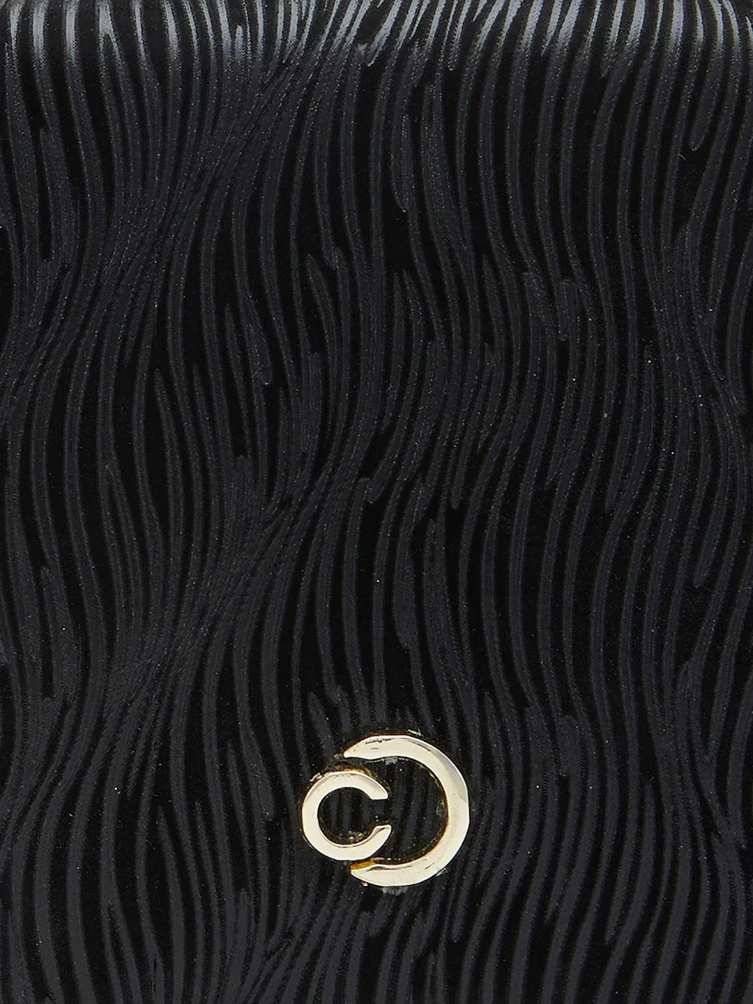 Caprese Eryka Medium Black Clutch - Image 10