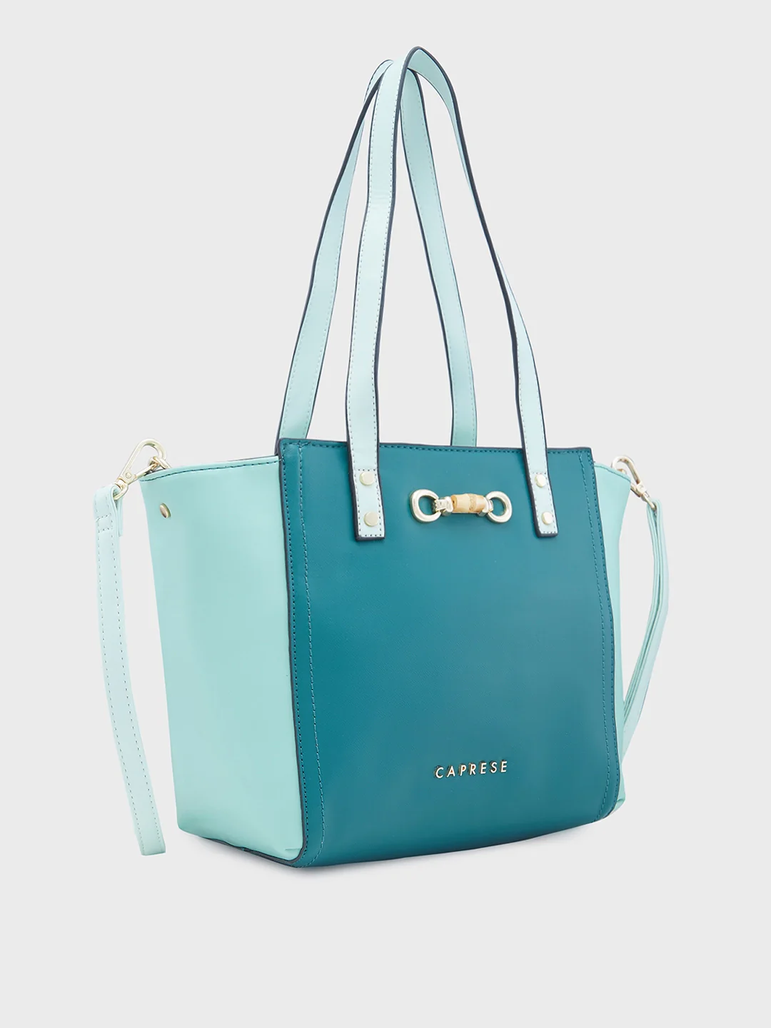 Caprese Eva Medium Dark Green Satchel Bag - Image 8