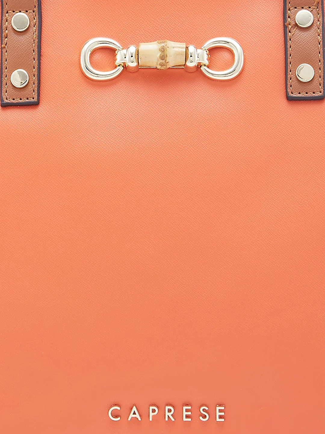 Caprese Eva Medium Orange Satchel Bag - Image 11