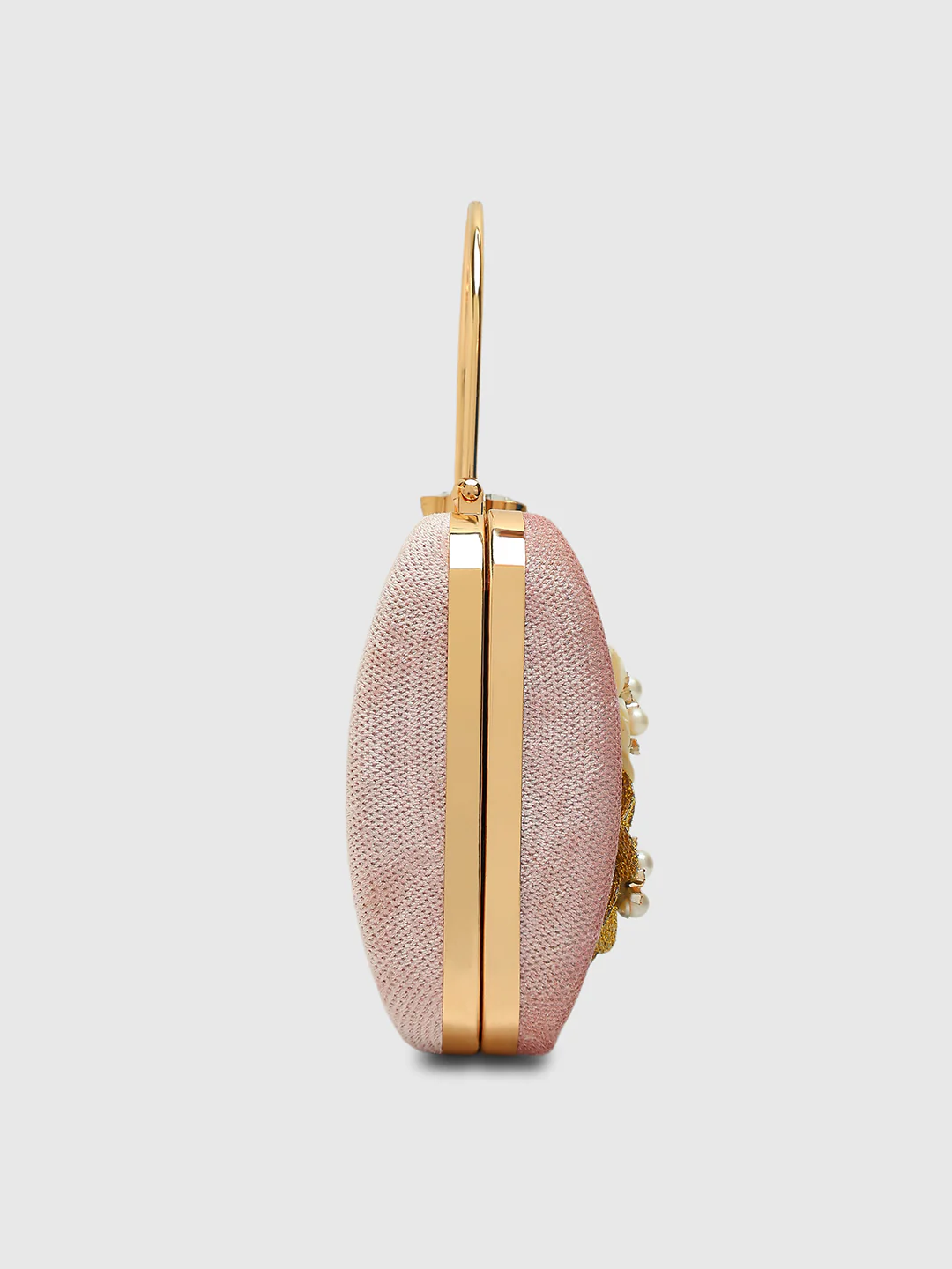 Caprese Evelyn Medium Blush Printed Clutch Bag - Image 12