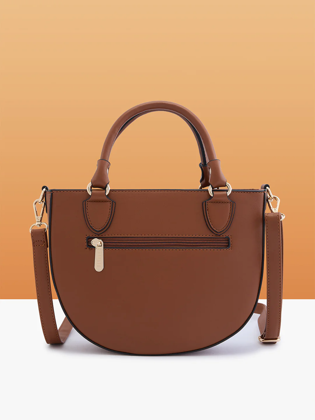 Caprese Felix Small Tan Satchel Bag - Image 4