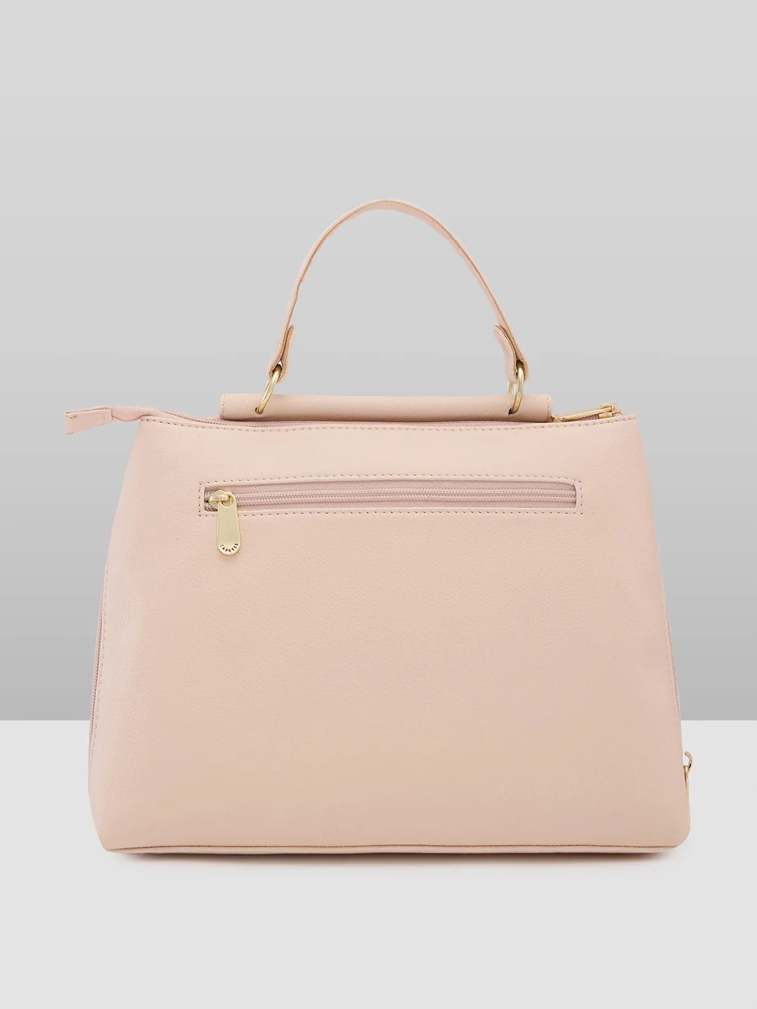 Caprese Fernanda Small Beige Satchel Bag - Image 3