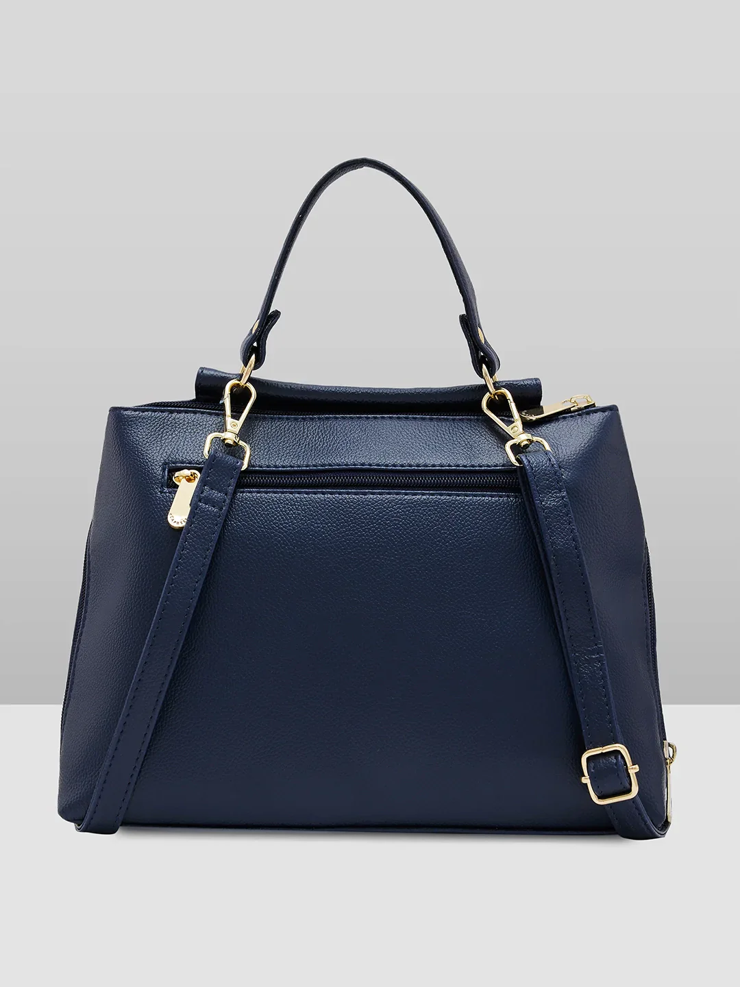Caprese Fernanda Small Navy Satchel Bag - Image 3