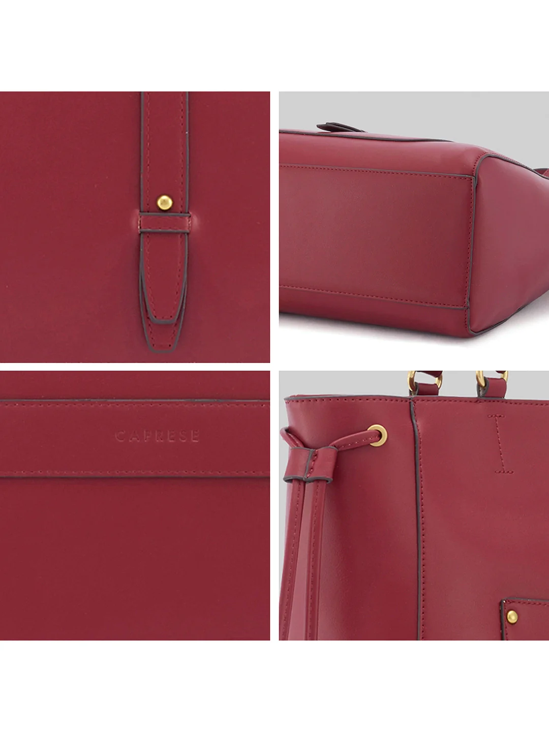 Caprese Fiji Large Cherry Lacquer Laptop Tote Bag - Image 4