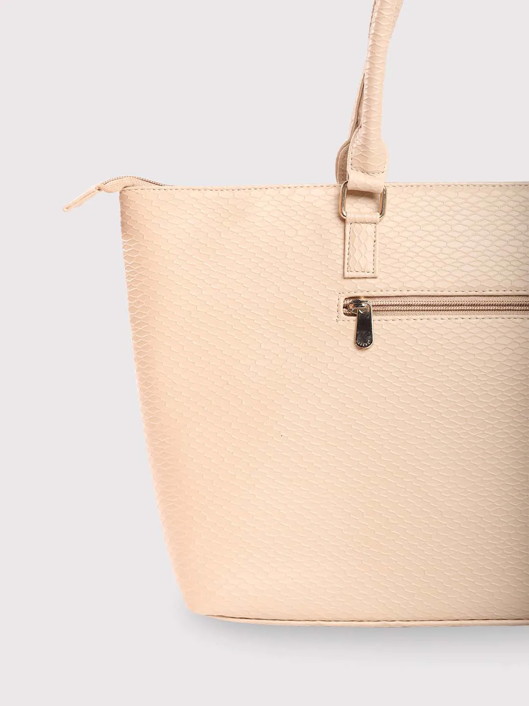 Caprese Fiona Tote Large Beige Office Laptop Bag - Image 10