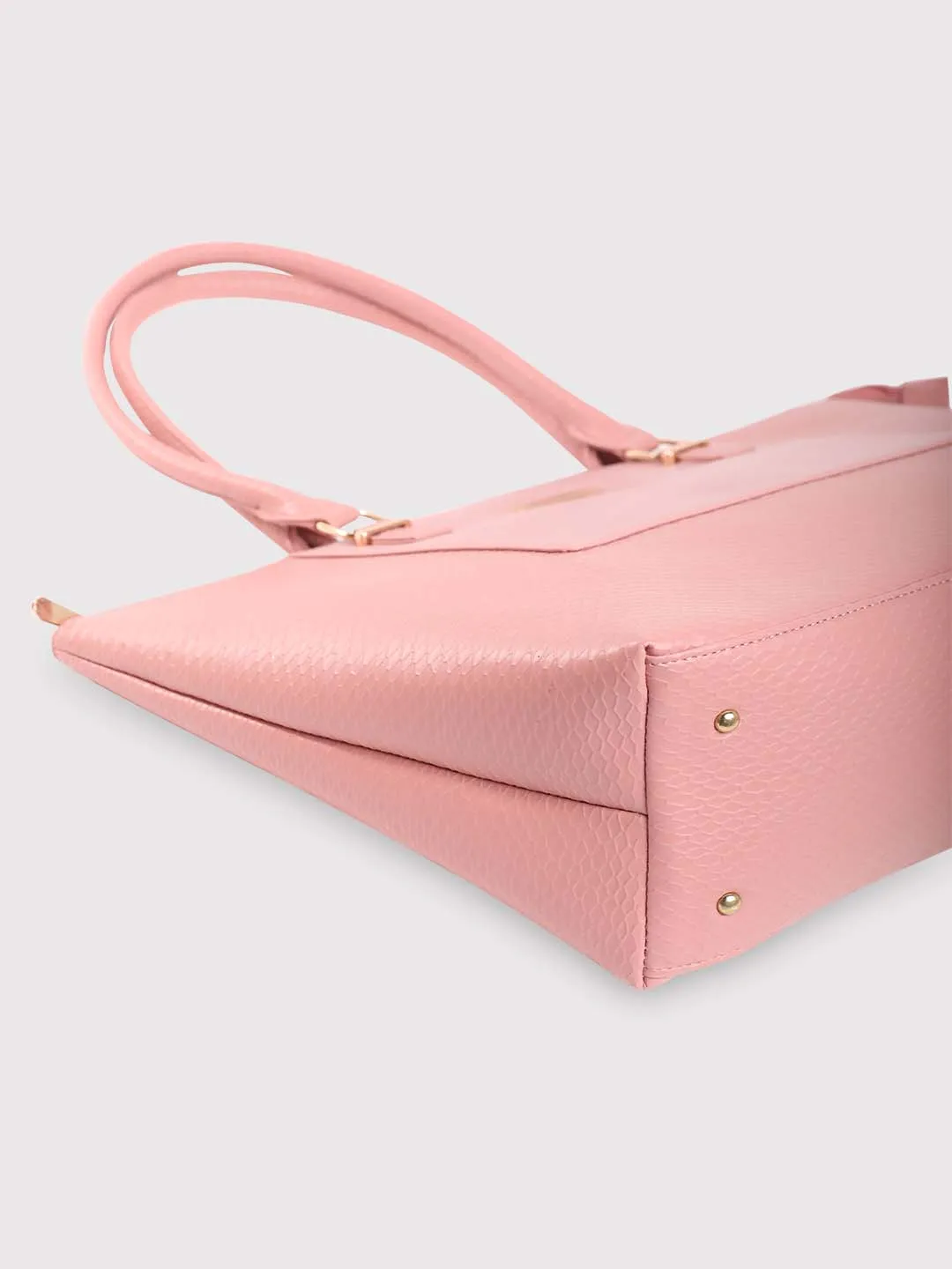Caprese Fiona Large Light Pink Laptop Tote Bag - Image 10