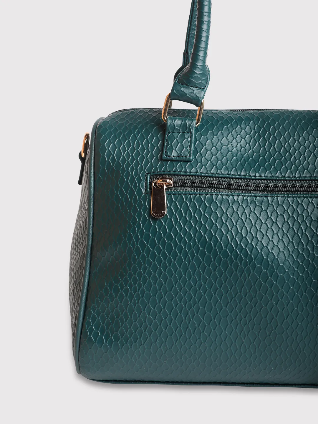 Caprese Fiona Medium Teal Satchel Bag - Image 9