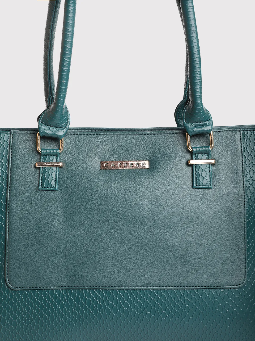 Caprese Fiona Large Teal Office Tote Bag - Image 6