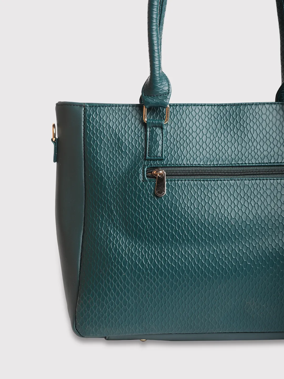 Caprese Fiona Large Teal Office Tote Bag - Image 9