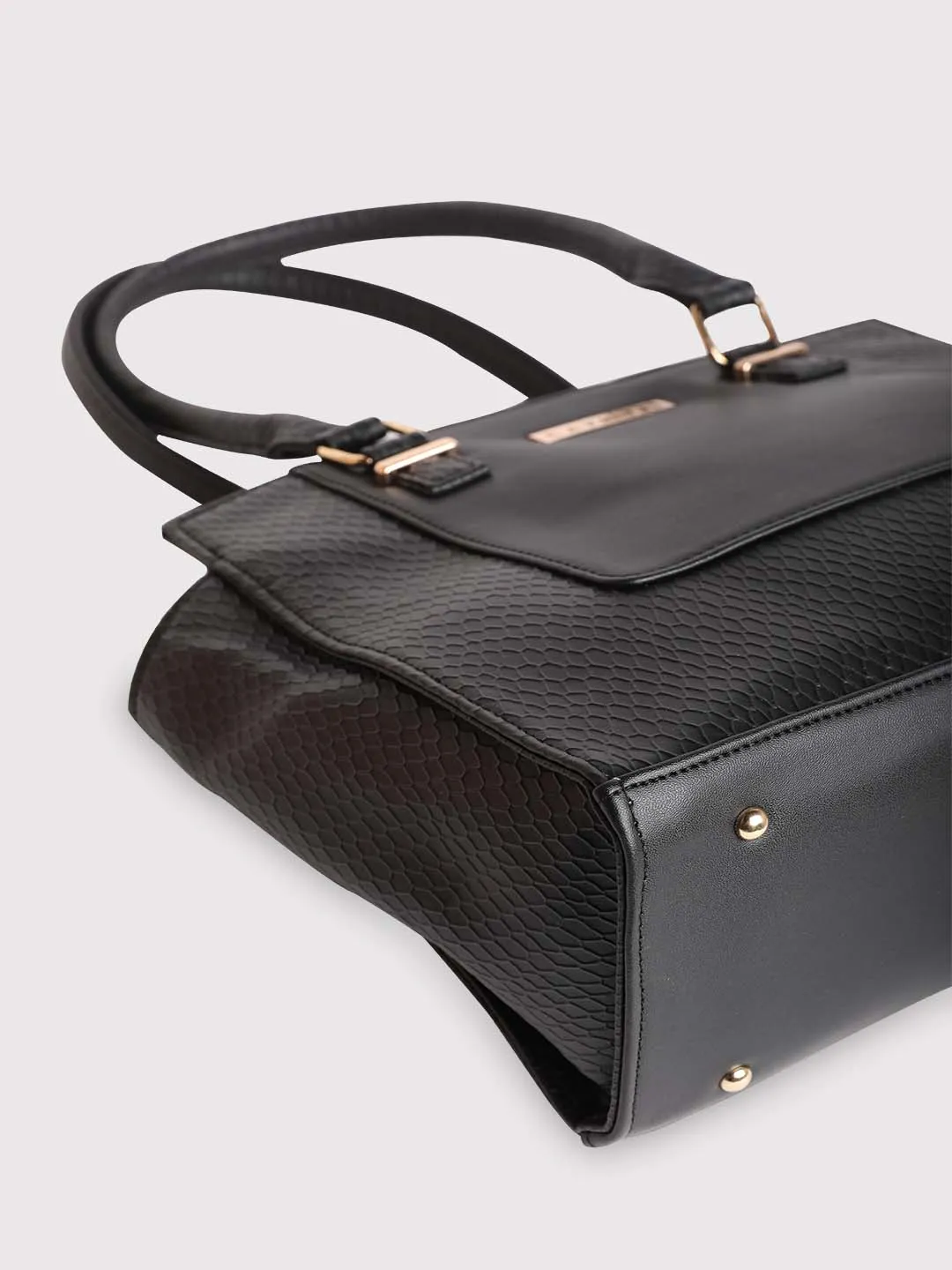 Caprese Fiona Medium Black Office Tote Bag - Image 11