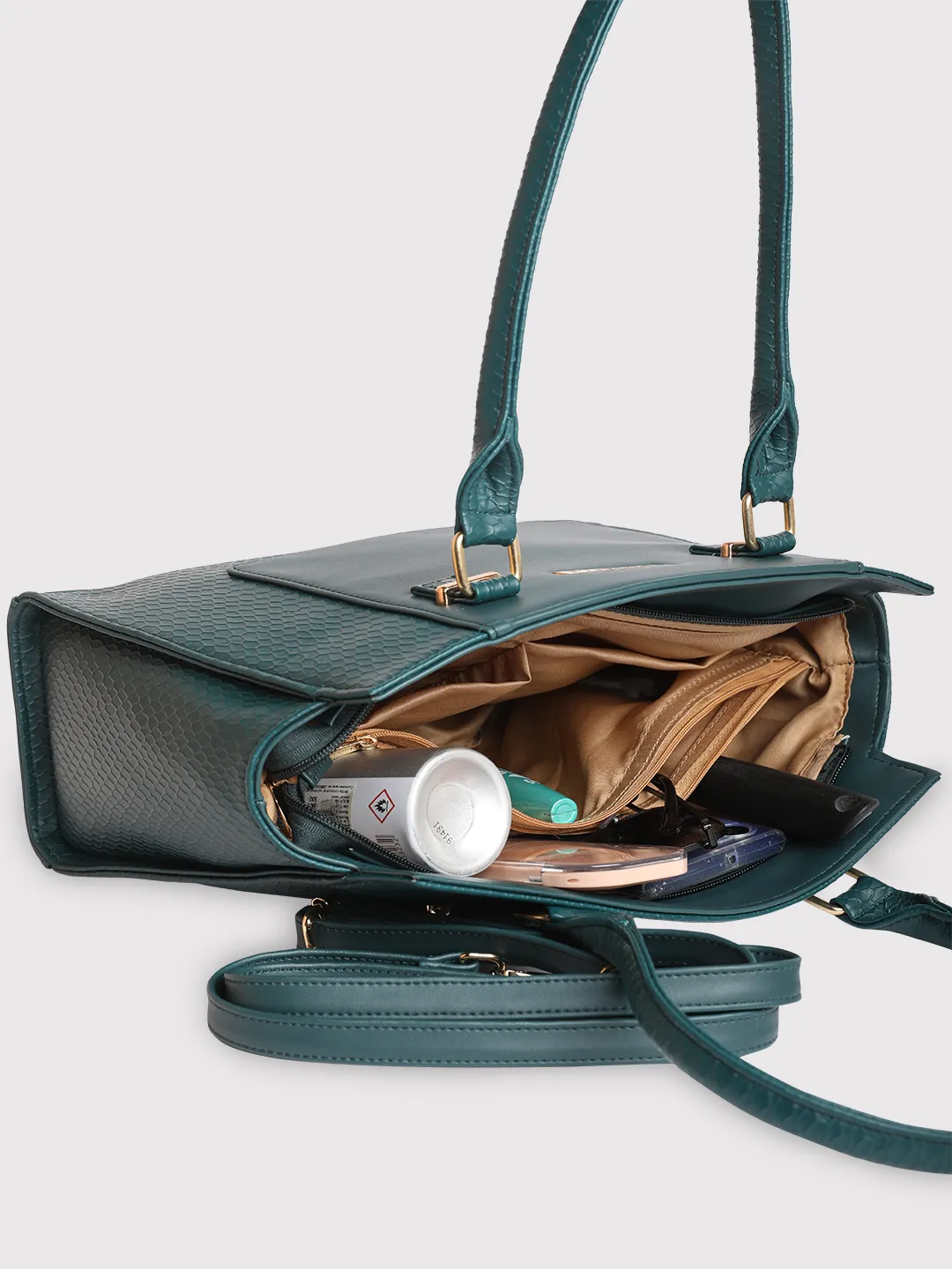 Caprese Fiona Medium Teal Tote Bag - Image 12