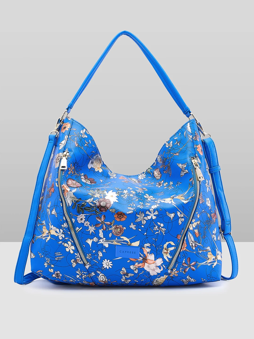 Caprese Fiorella Hobo Large Blue Shoulder Bag