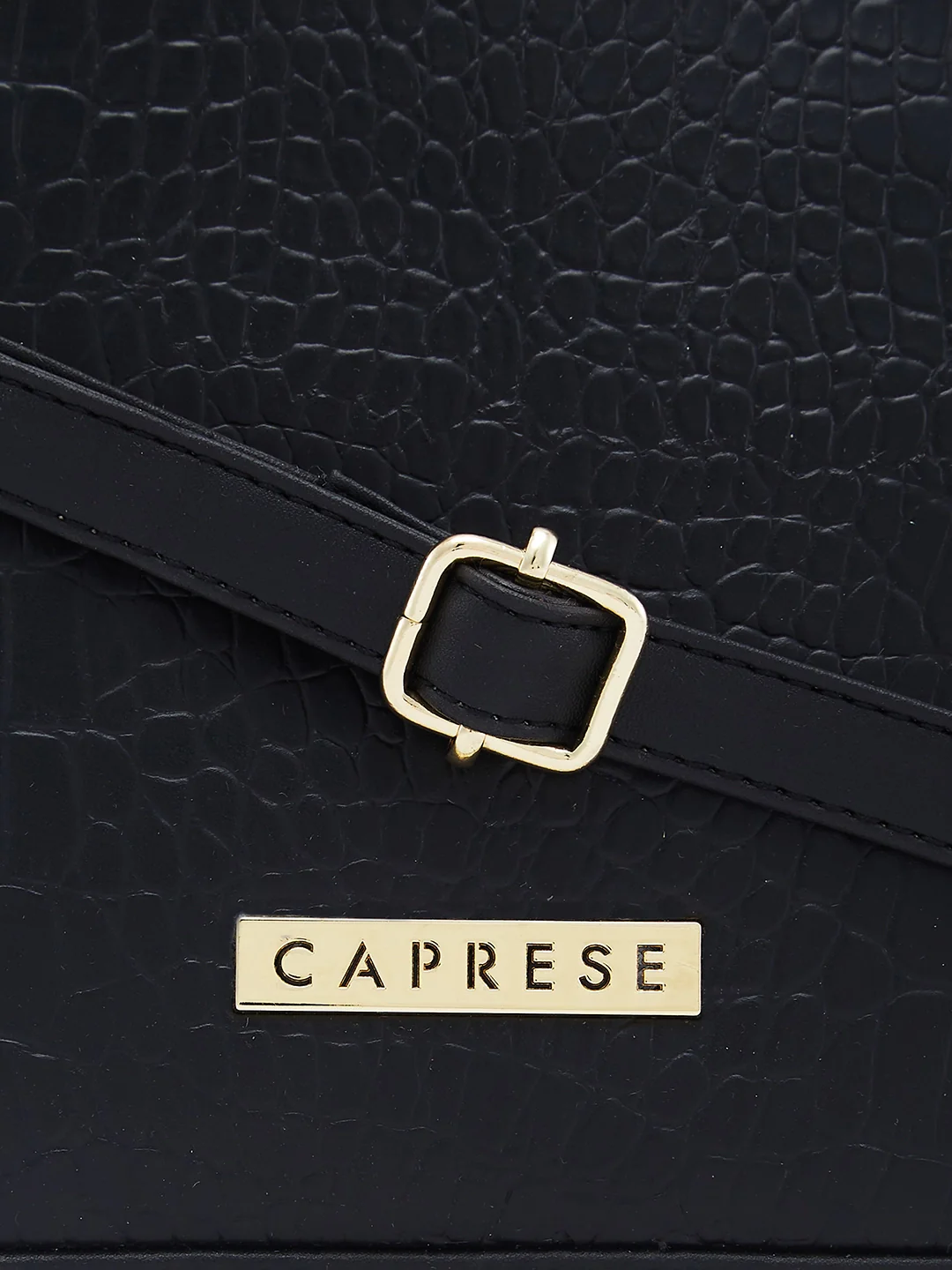 Caprese Flix Small Black Sling Bag - Image 11