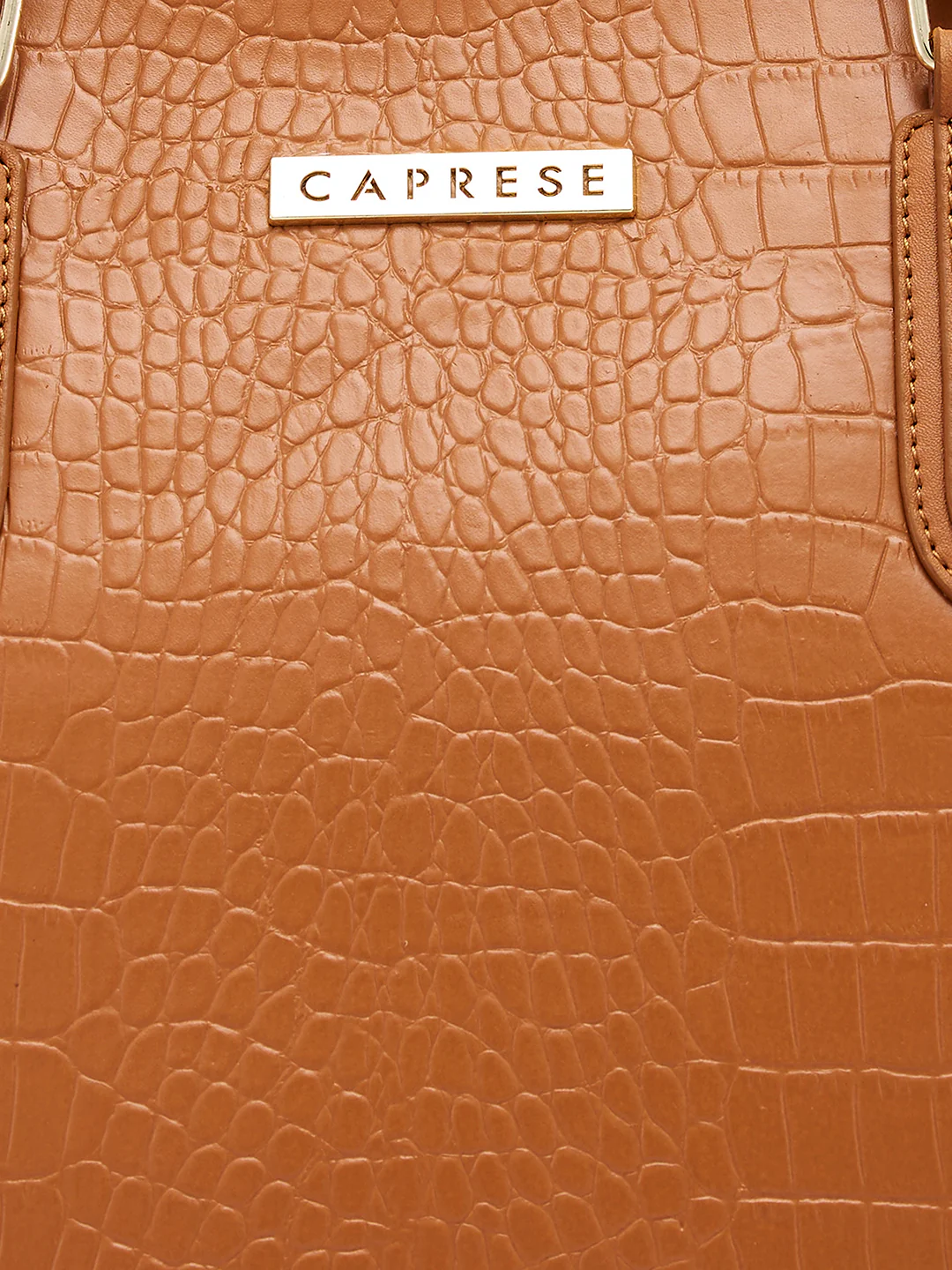 Caprese Flix Medium Tan Tote Bag - Image 11