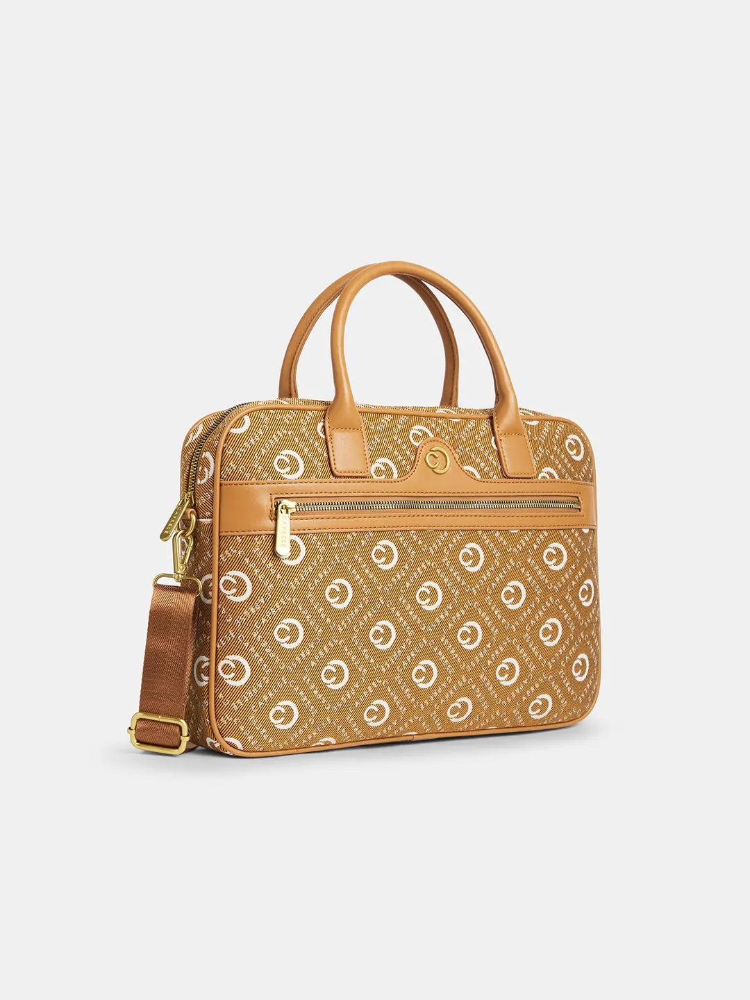 Caprese Florida Large Tan Laptop Sleeve - Image 3