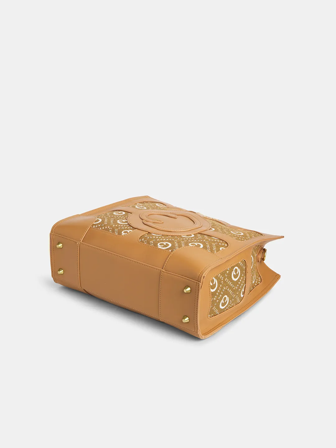 Caprese Florida Large Tan Tote Bag - Image 5