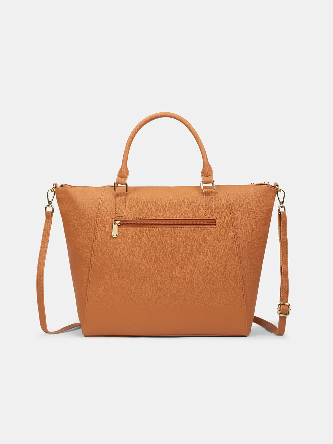 Caprese  Foxtail Large Tan Satchel Bag - Image 4