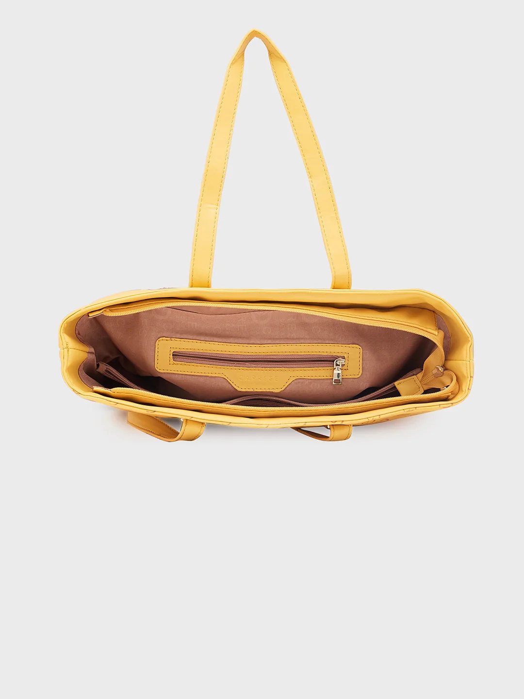 Caprese FREYA Large Yellow Tote Bag - Image 4