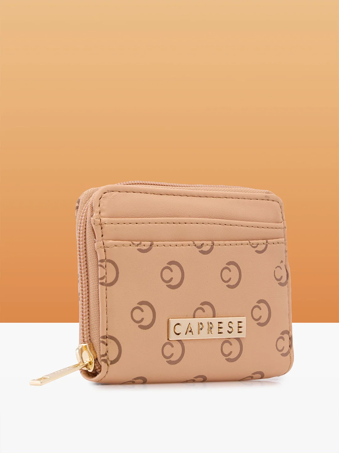 Caprese Freya Small Tan Wallet - Image 2