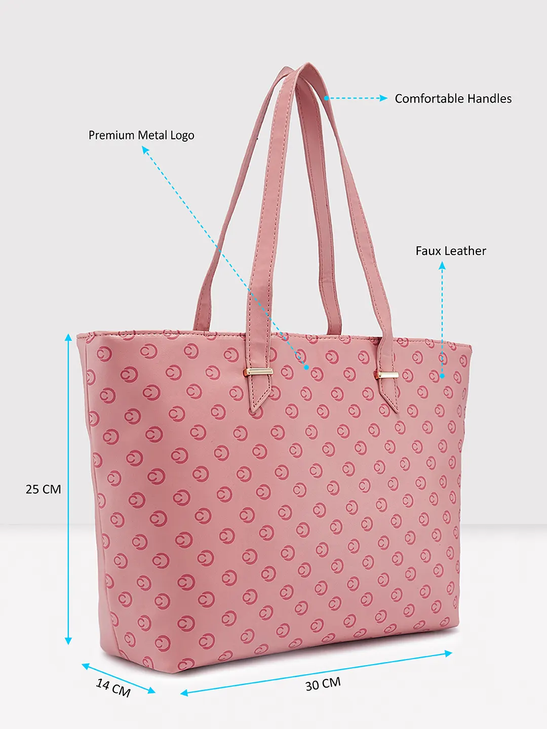 Caprese Freya Large Mellow Rose Tote Bag - Image 6