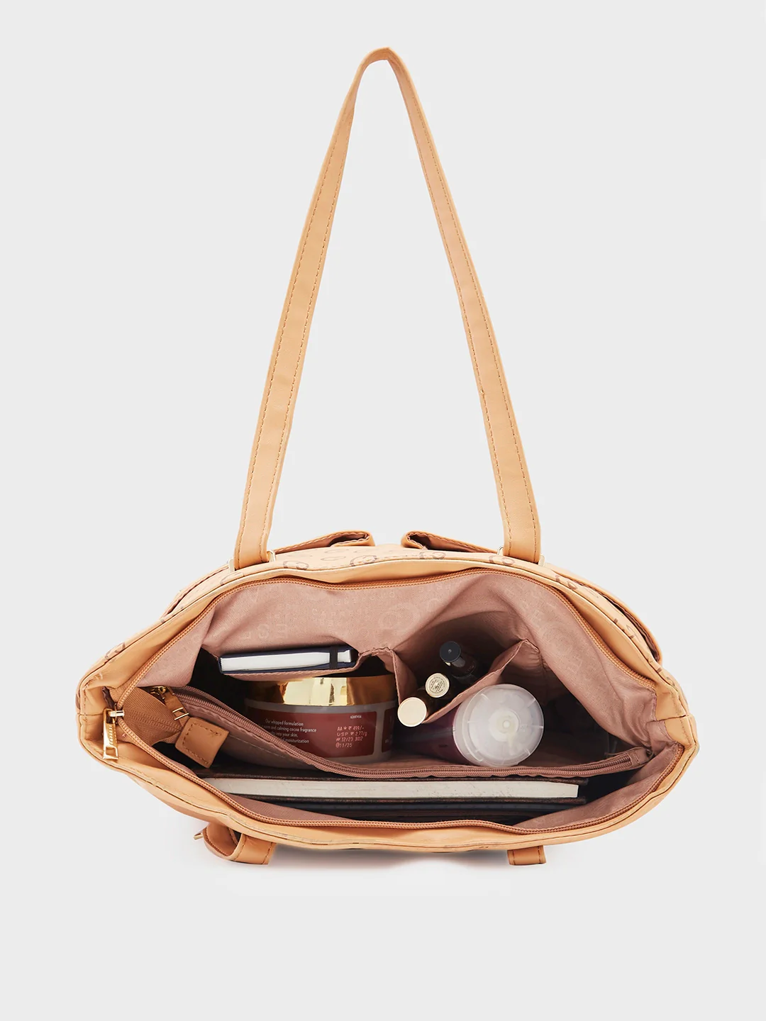 Caprese Freya Medium Tan Tote Bag - Image 9