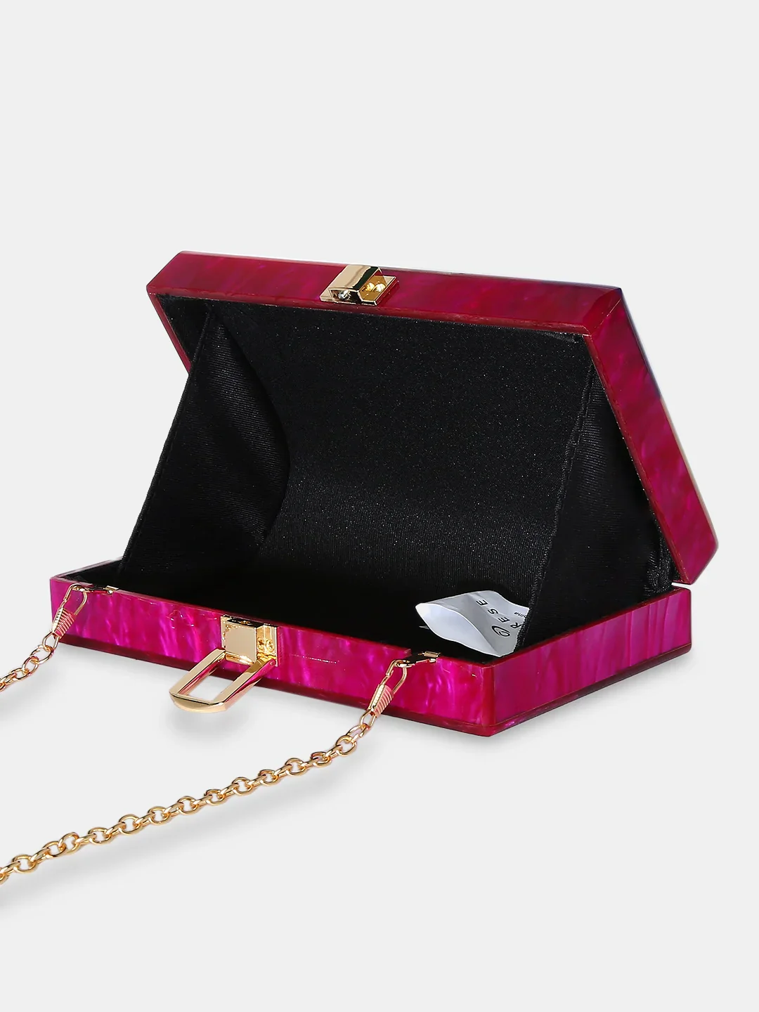 Caprese Gaida Small Fuchsia Clutch - Image 10
