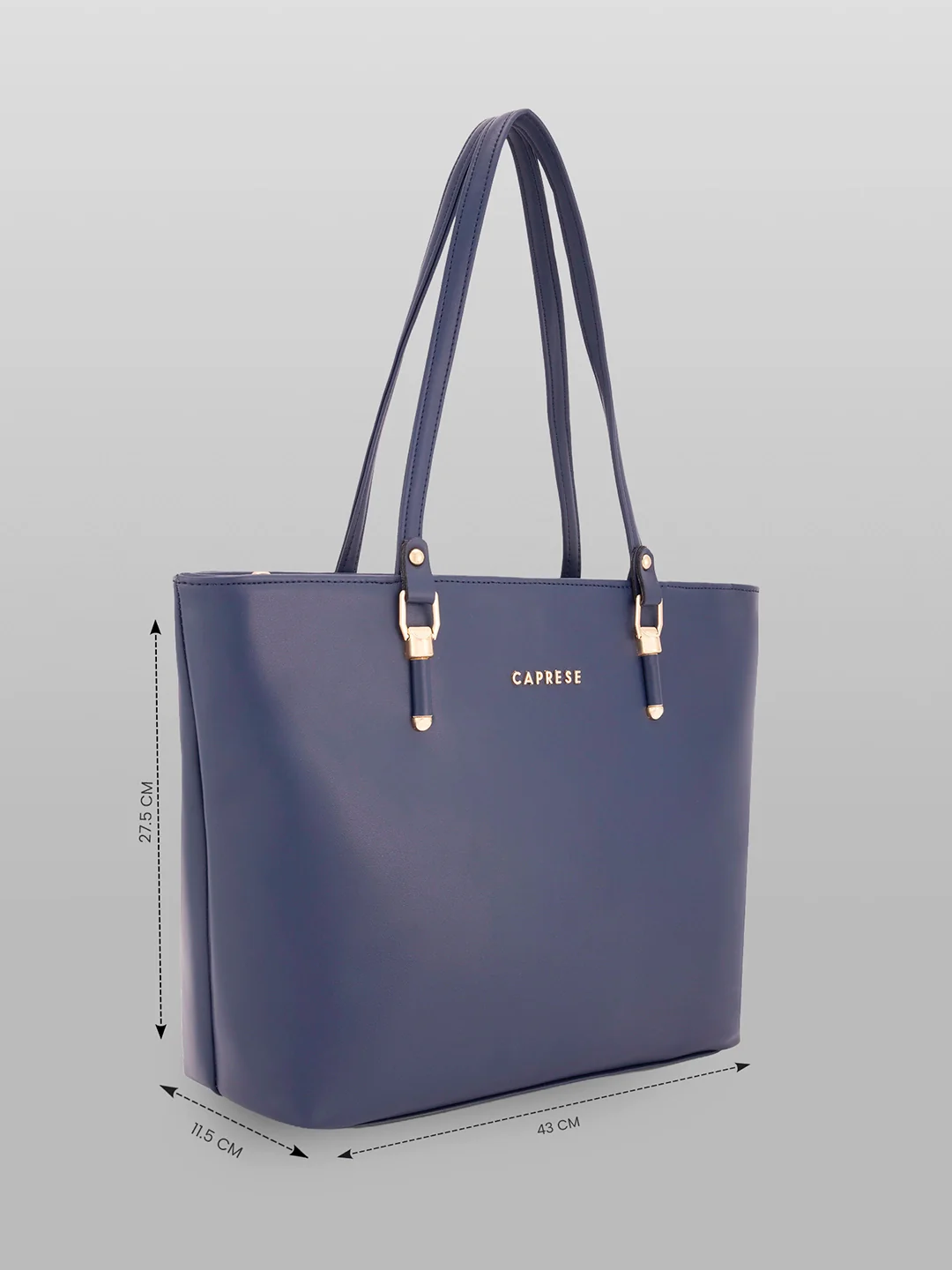 Caprese Gary Large Dark Blue Tote Bag - Image 6