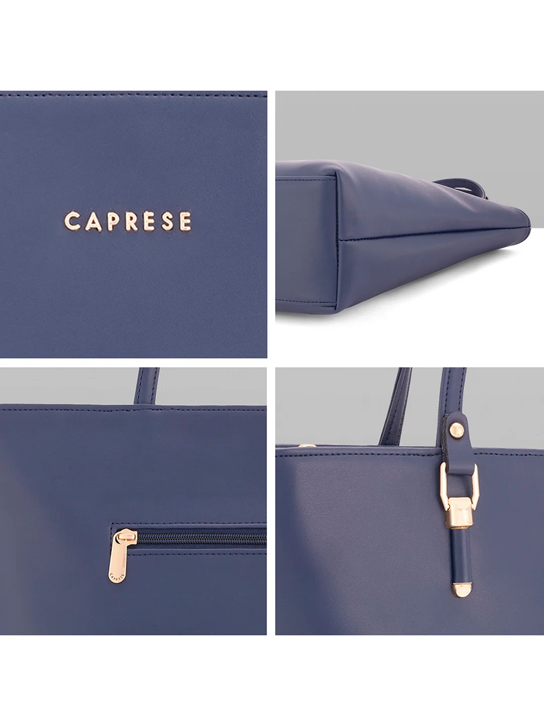 Caprese Gary Large Dark Blue Tote Bag - Image 8