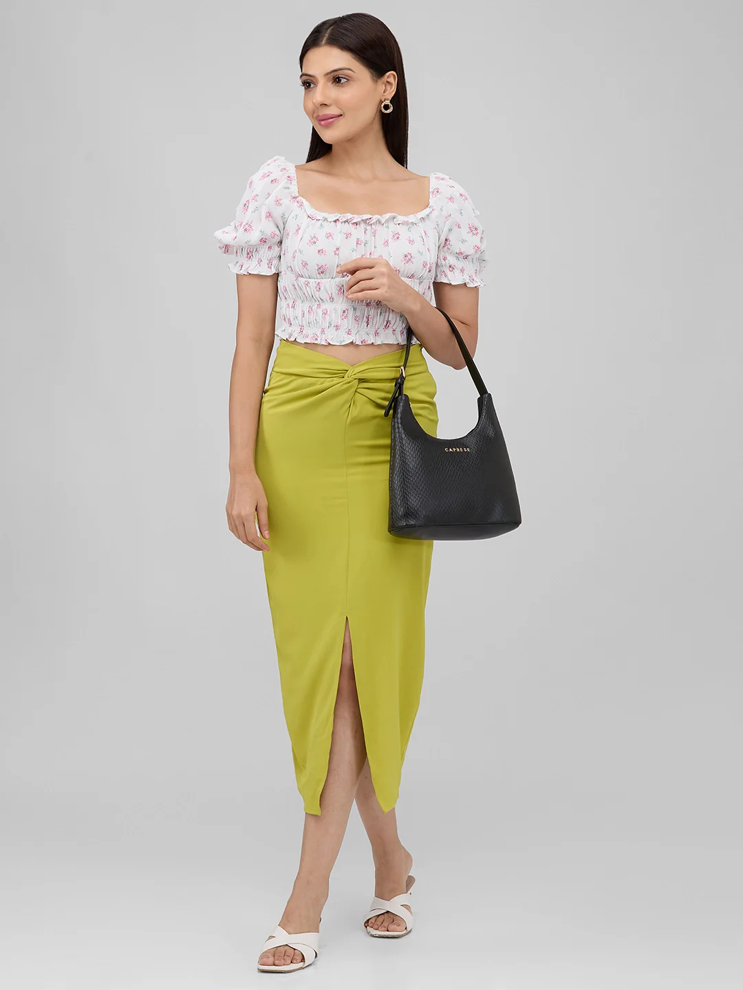 Caprese Gelina Medium Black Hobo Bag - Image 2