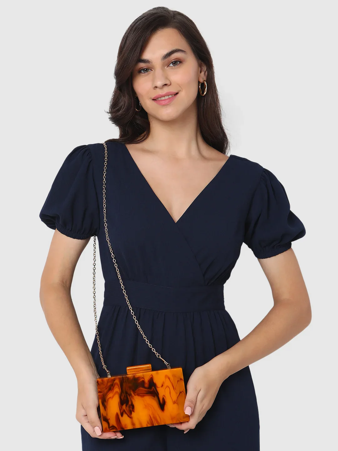 Caprese Gemma Small Brown Clutch - Image 11