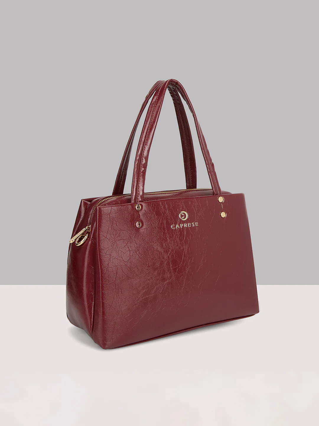 Caprese Geneva Medium Cherry Lacquer
 Satchel - Image 3
