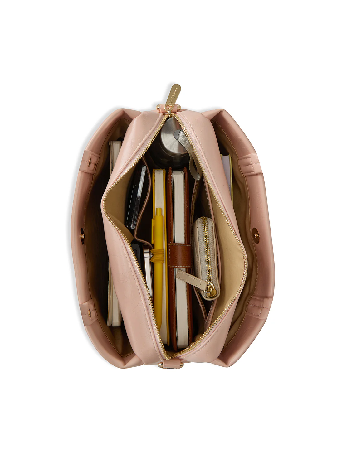 Caprese Geneva Medium Pink Sorbet Satchel - Image 8