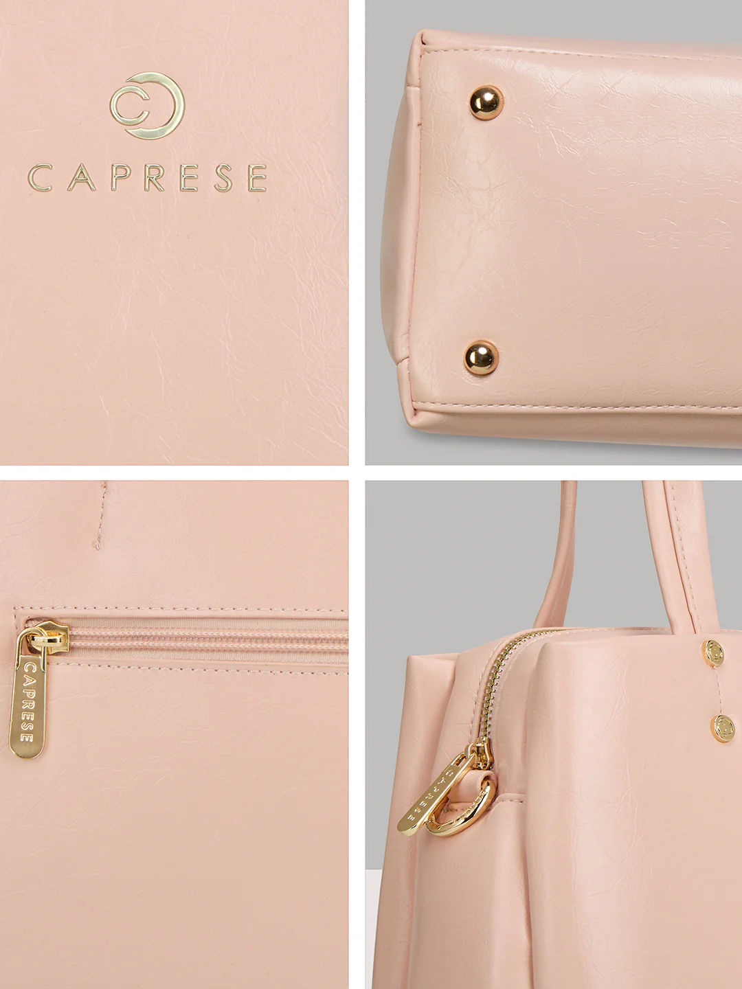 Caprese Geneva Medium Pink Sorbet Satchel - Image 9