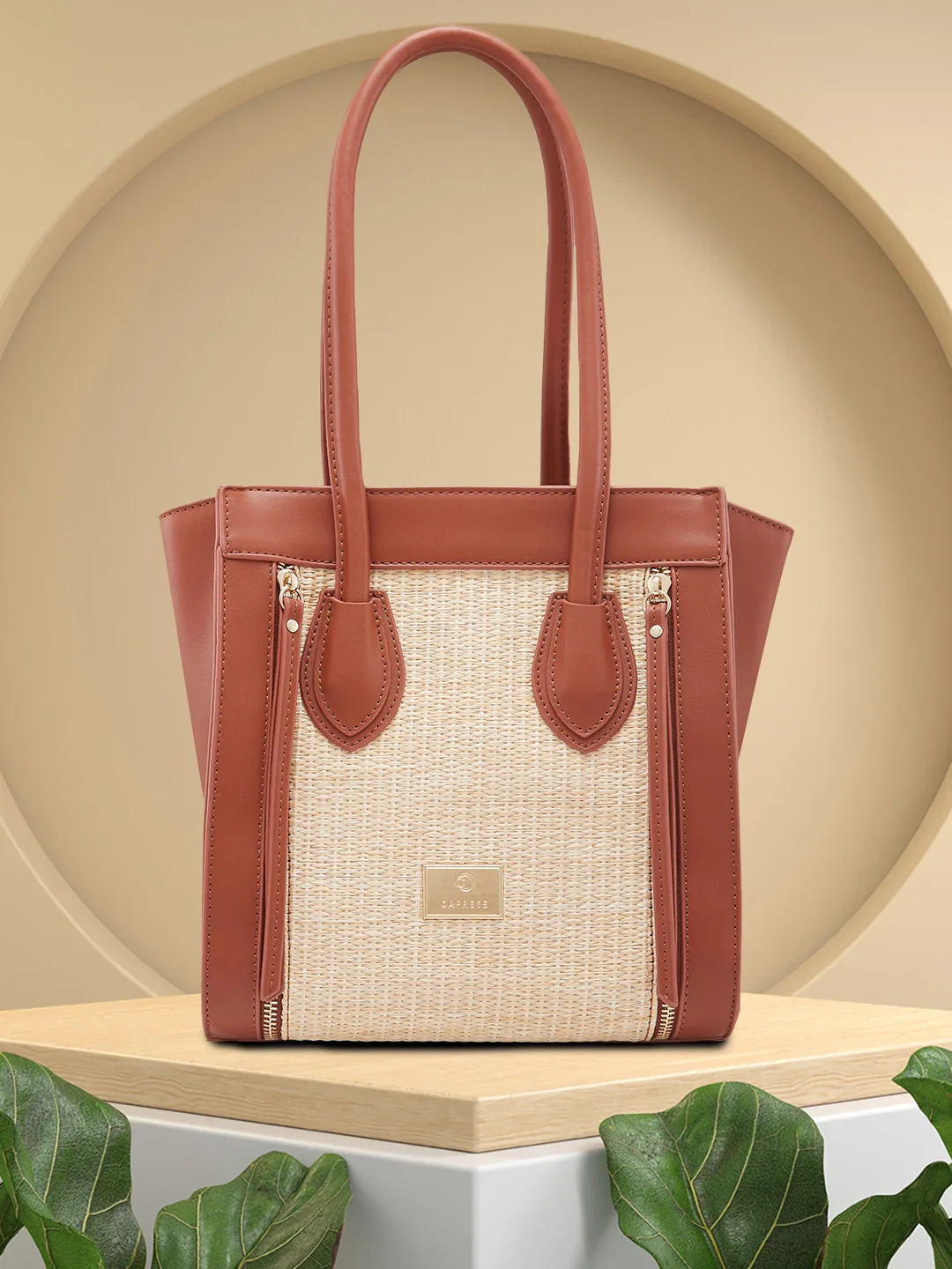 Caprese Georgia Medium Brown Satchel Bag - Image 2