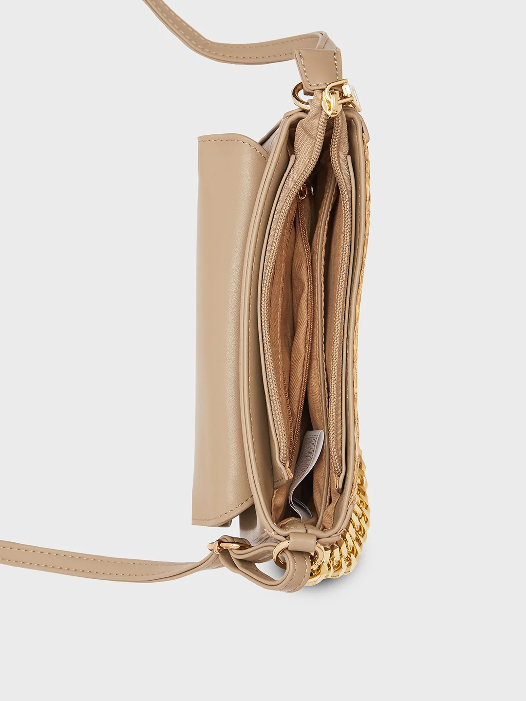 Caprese Georgia Small Beige Sling Bag - Image 9