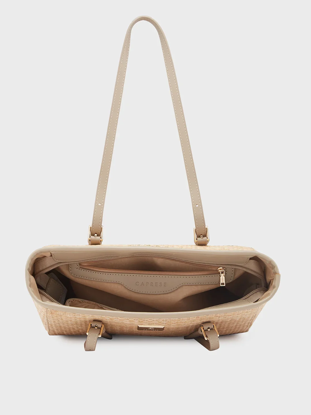 Caprese Georgia Medium Beige Tote Bag - Image 8