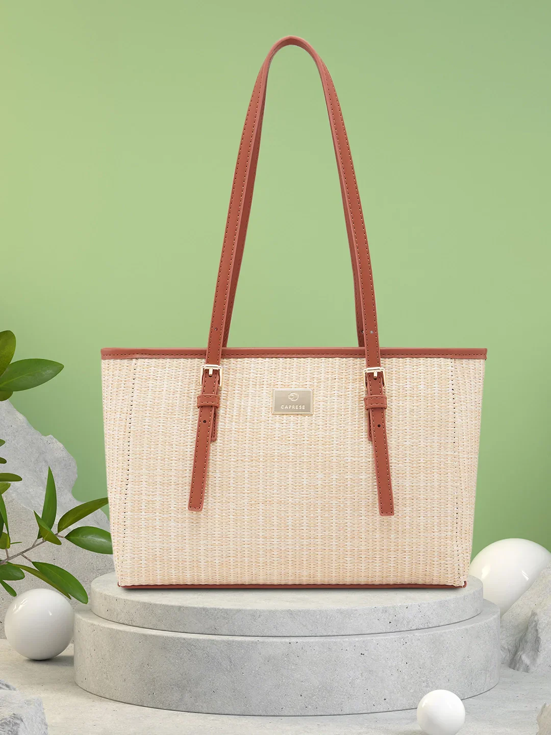Caprese Georgia Medium Brown Tote Bag - Image 2