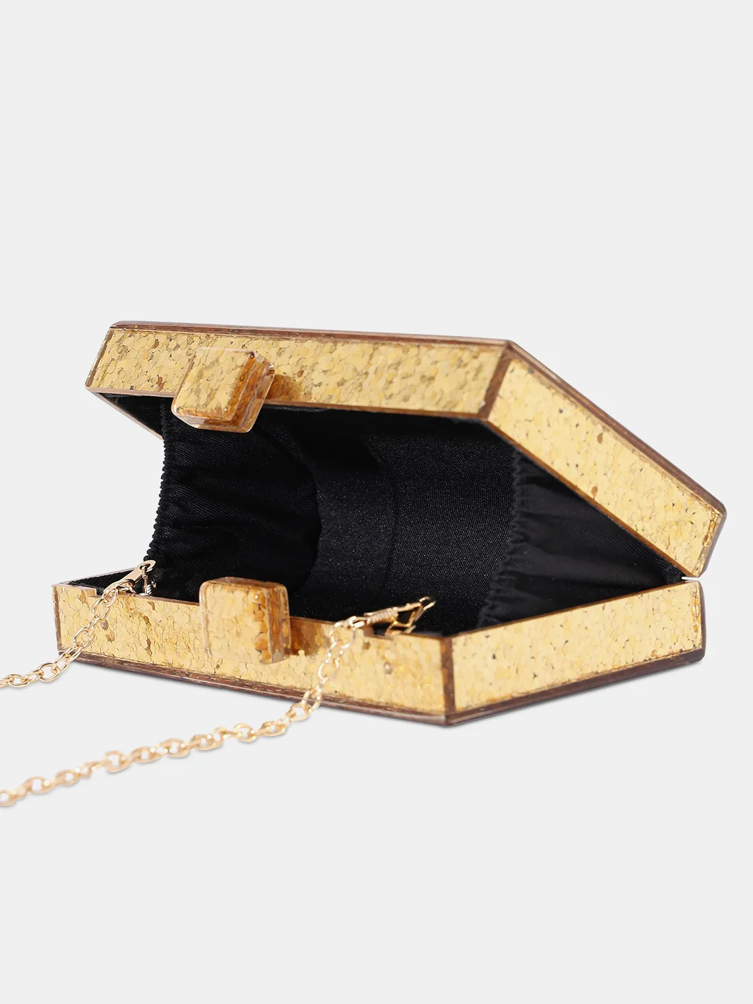 Caprese Gianna Small Gold Clutch - Image 8