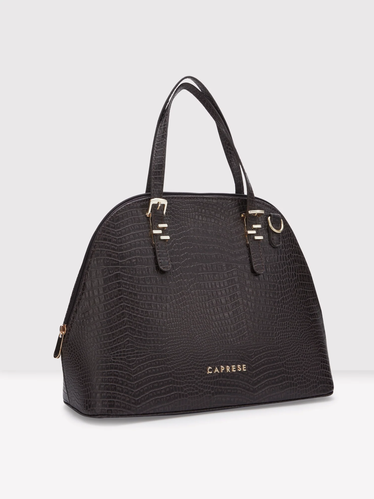 Caprese Gianna Medium Dark Satchel Bag - Image 5