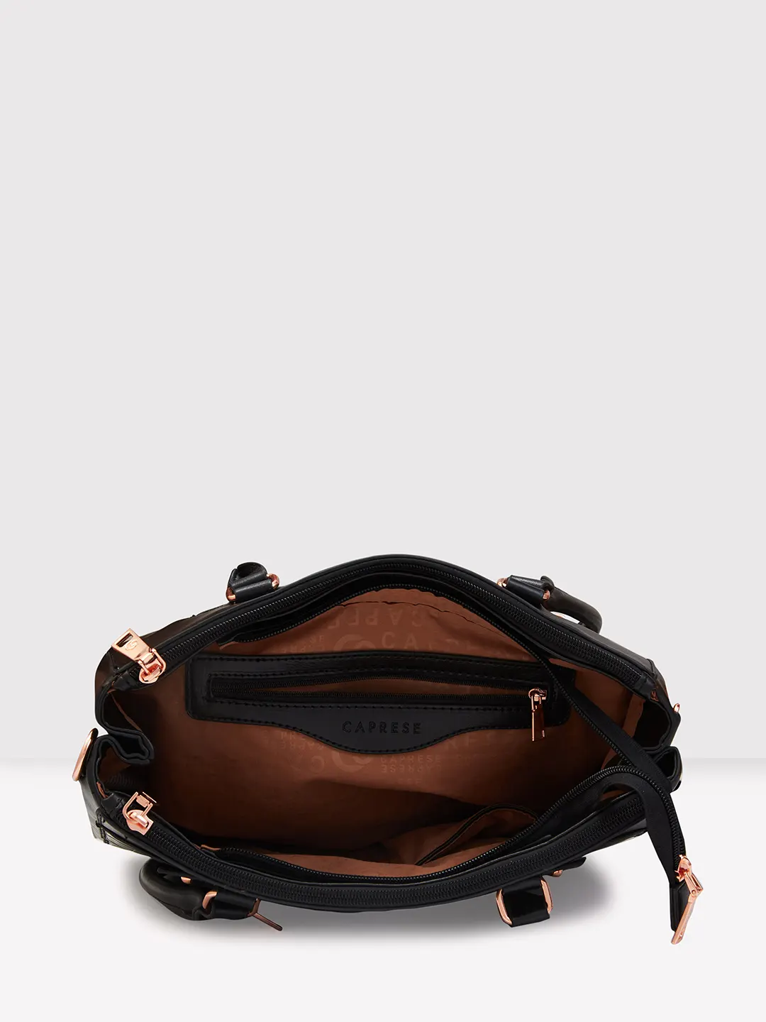 Caprese Gigi Large Black Satchel Bag - Image 5