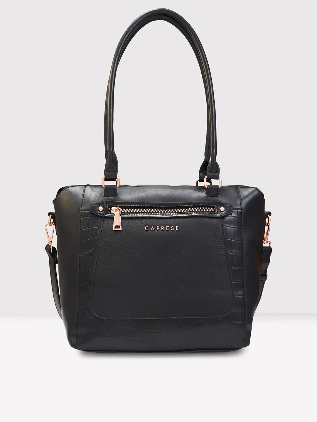 Caprese Gigi Large Black Tote Bag - Image 3