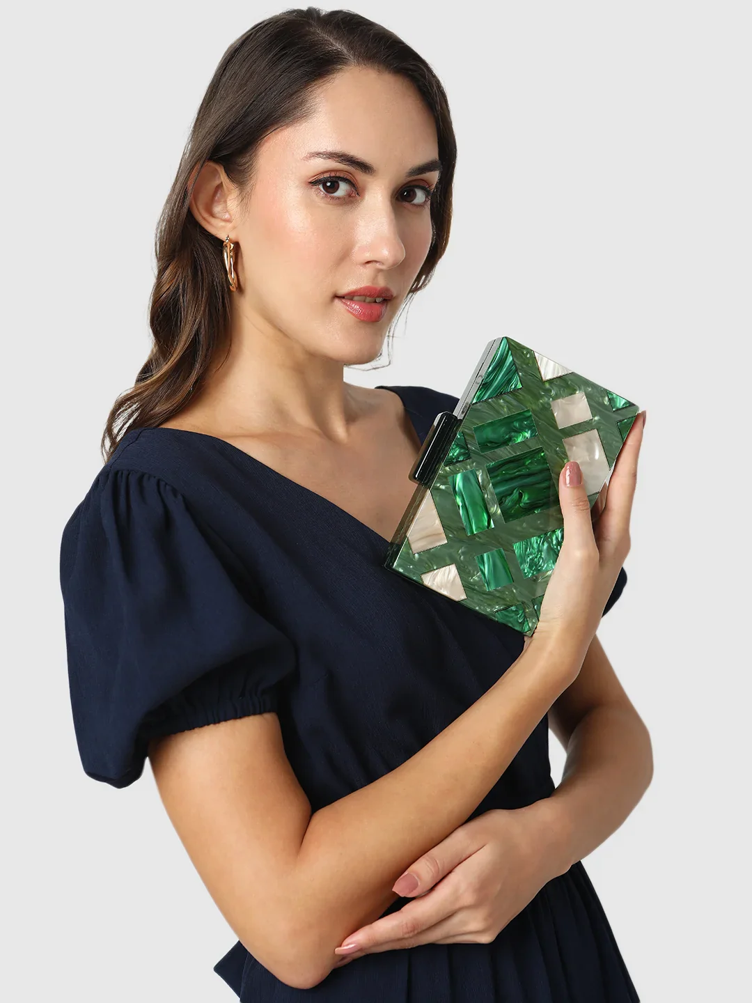 Caprese Gisella Small Green Clutch - Image 2