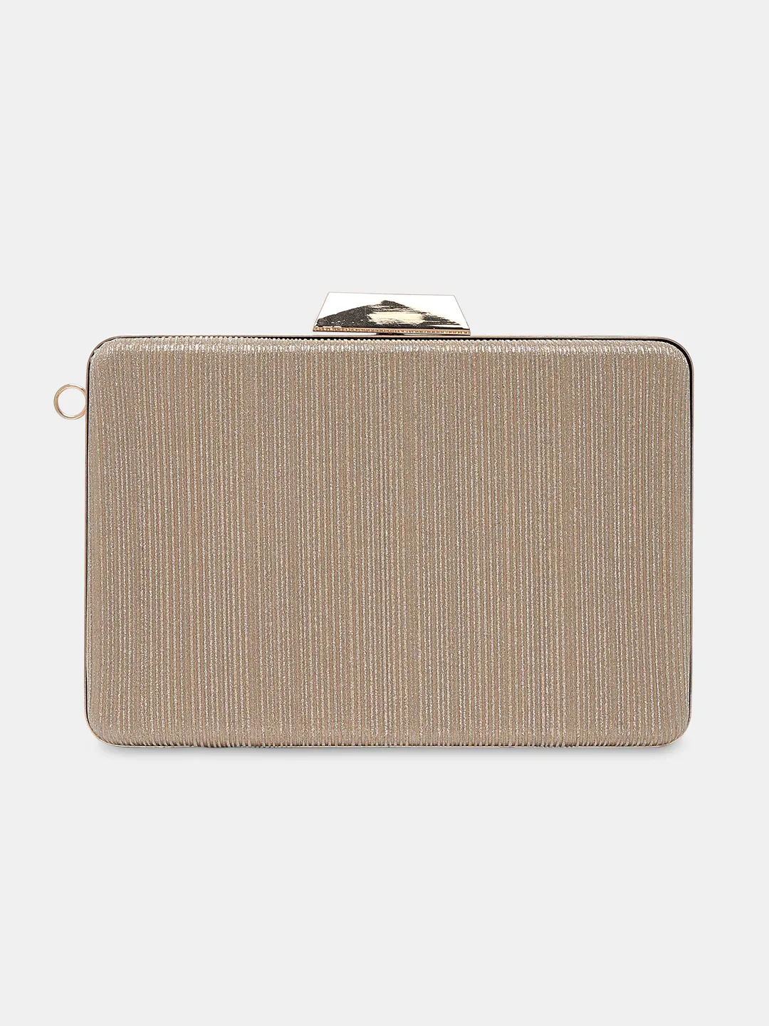 Caprese Goldy Small Gold Clutch